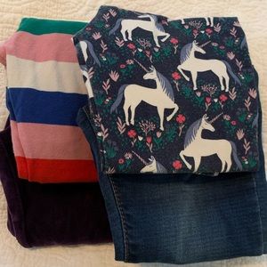 Boden unicorns, stripes, jeans and velvet!